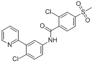 2-氯-N-[4-氯-3-(2-吡啶基)苯基]-4-(甲磺酰基)苯甲酰胺